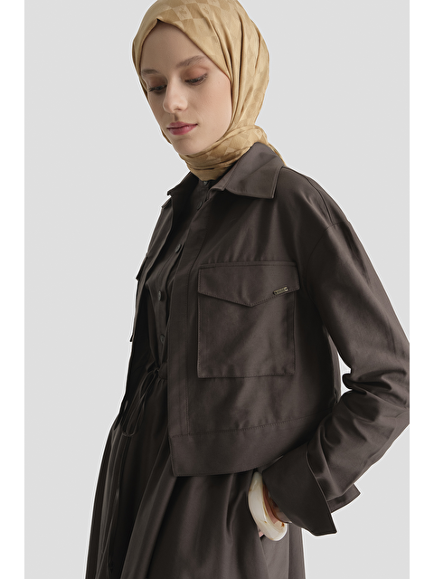 ARMİNE Ceketli Elbise Takım Kahve - S000512216-19413