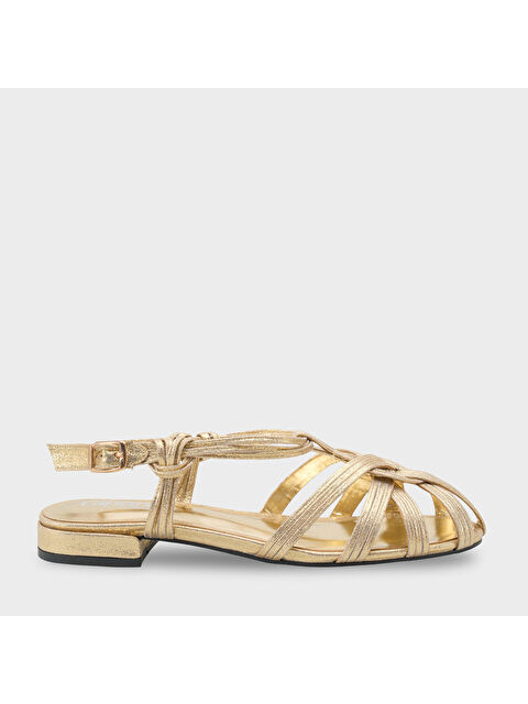 Capone Outfitters Gwynne Gladyatör Kısa Topuklu Kadın Babet