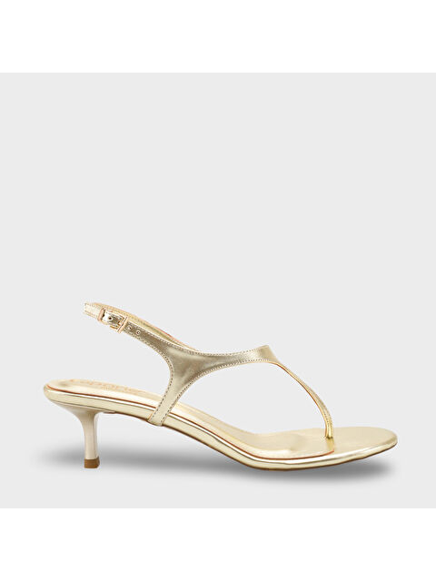 Capone Outfitters Corella Yuvarlak Burunlu Parmak Arası Orta Topuklu Kadın Ayakkabı