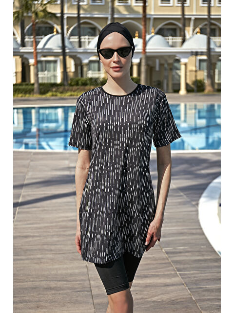 Remsa Mayo Kısa Kollu Elastanlı Taytlı Yarı Kapalı Mayo R4904 Yasmin - S000262377-19351