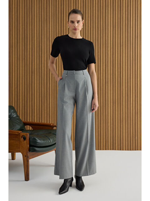 AKER Gri Dokuma Pantolon - S000494446-20600