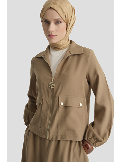 ARMİNE Basic Ceketli Takım Vizon - S000498347-26429