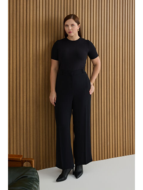 AKER Siyah Dokuma Pantolon - S000488904-19351