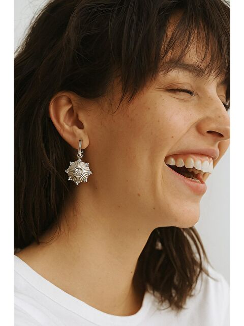 New Obsessions Juping Çiçek Küpe - S000473283-18105