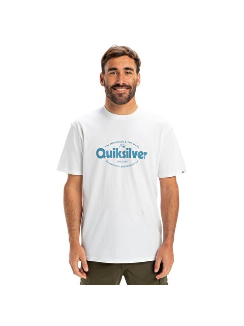 Quiksilver Ev Shape All Day Erkek Beyaz Tişört - S000489519-20063