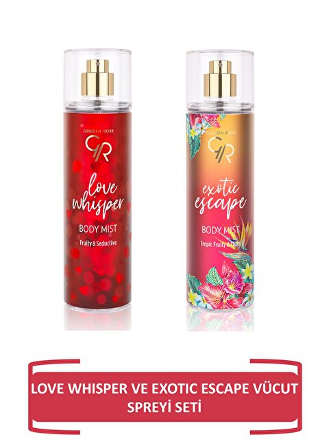 GOLDEN ROSE Love Whısper Ve Exotıc Escape Vücut Spreyi Seti
