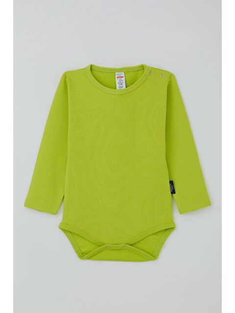 Breeze Erkek Bebek Çıtçıtlı Zıbın Body Basic Neon Yeşil (9 Ay-3 Yaş) - S000317052-18194
