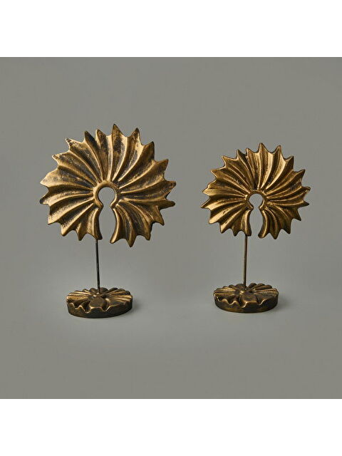 Evidea Deco Adella 2'li Dekor - Gold - 32 cm + 28 cm - S000376015-20076