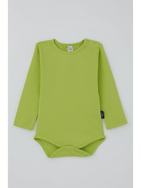 Breeze Erkek Bebek Çıtçıtlı Zıbın Body Basic Fıstık Yeşili (9 Ay-3 Yaş) - S000317108-19972