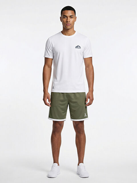 ORENDAHİLL ORENDAHILL Erkek Spor Şort Hızlı Kuruyan Esnek Regular Fit Gym Cepli Yan Çizgi Detaylı Activewear - S000504234-18547