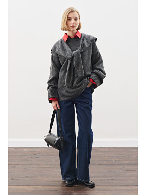 Manuka Chunky Oversıze Kazak Antrasit - S000469355-29666