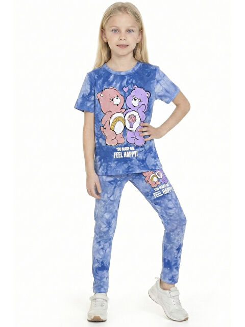 Modanino Kız Çocuk Ayıcık Baskılı Batik Desenli Alt-Üst Takım 3-10 Yaş 12546 - S000522623-23710