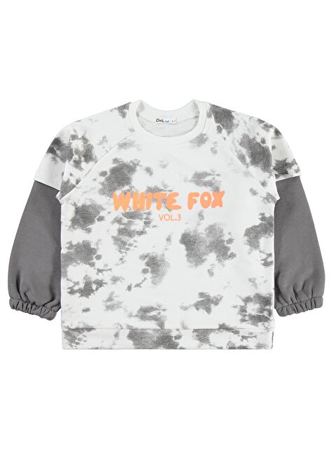 Civil Boys Whıte Fox Baskılı 6-9 Yaş Sweatshirt - Gri 8-9 Yaş - S000492964-20600