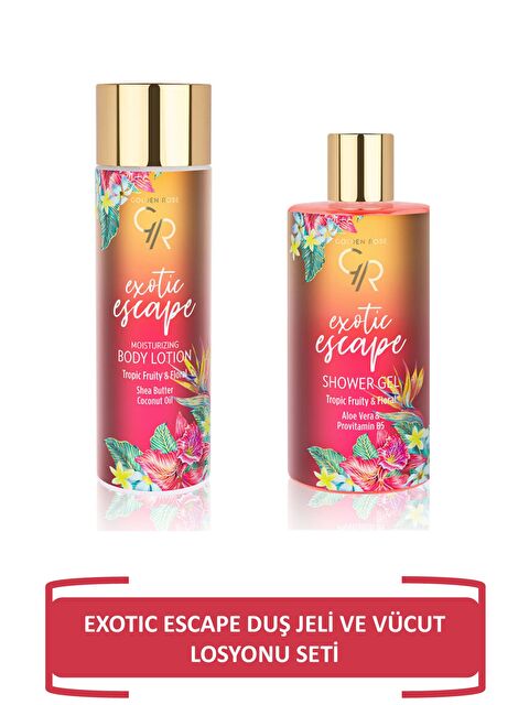GOLDEN ROSE Exotic Escape Duş Jeli Ve Vücut Losyonu Seti