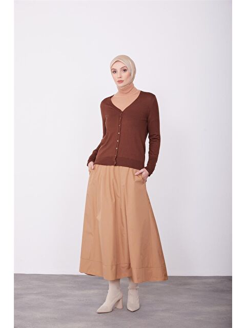 ARMİNE Hırka 23Kd2802 Kahverengi - S000489525-19413