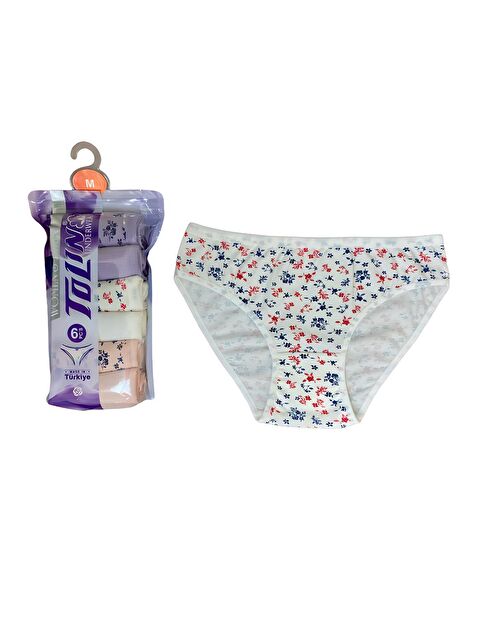 Tolin Kadın Pamuklu Mix Havlu Ağ Külot 6'lı Set 2246150 - S000074842-23173