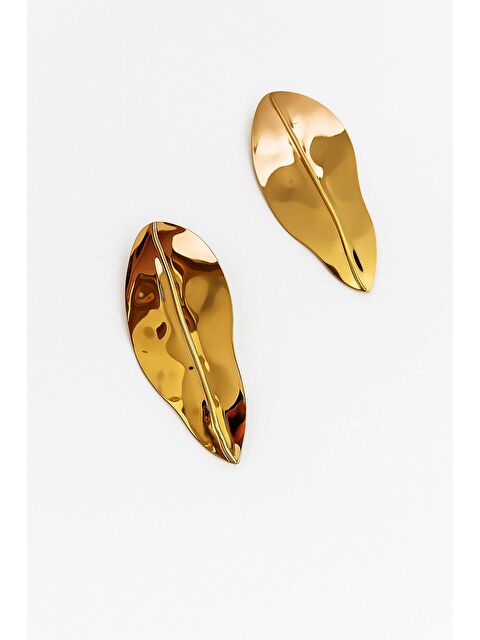 New Obsessions Büyük Yaprak Küpe - S000473288-20076