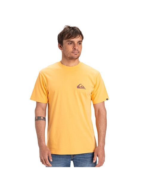 Quiksilver Ev Mini Logo Erkek Sarı Tişört - S000489543-20072