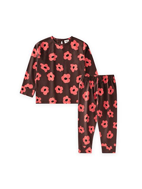 CİGİT Pijama Takımı 2-9 Yaş Kahverengi - S000500974-19413