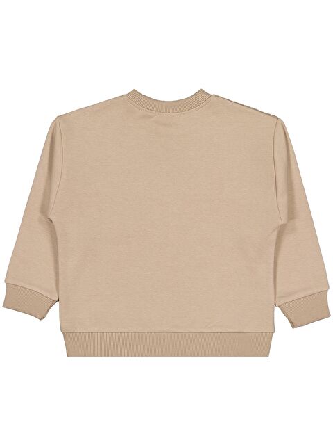 Civil Boys Pelüş Garnili 2-5 Yaş Sweatshirt - Kahverengi 4-5 Yaş - S000493002-17365