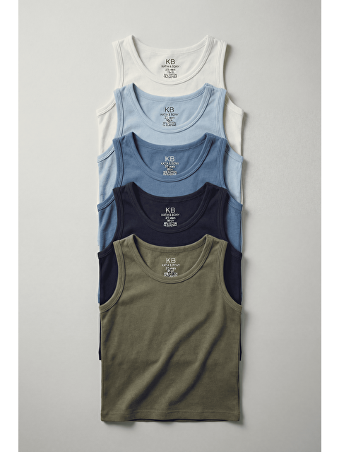 Katia And Bony Erkek Çocuk 5'Li Desenli Atlet