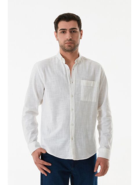 Fullamoda Basic Tek Cepli Gömlek - S000380555-20063