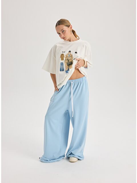 Mai Collection Arles Mavi T-Shirt Eşofman Takım