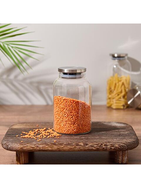 Zucci Home Borosilikat Cam Kavanoz - Şeffaf - 9x14 cm - S000393616-26865