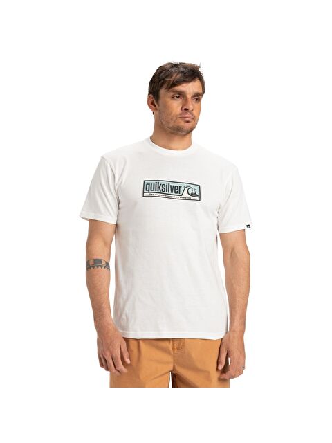 Quiksilver Evo Endless Type Erkek Beyaz Tişört - S000489549-20063