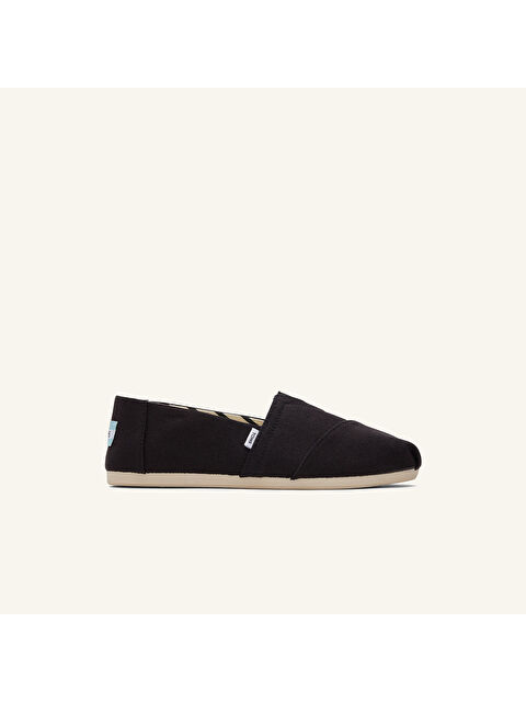 Toms Kadın Espadril 10017732 Alpargata Classic Recycled Pamuk Canvas Black