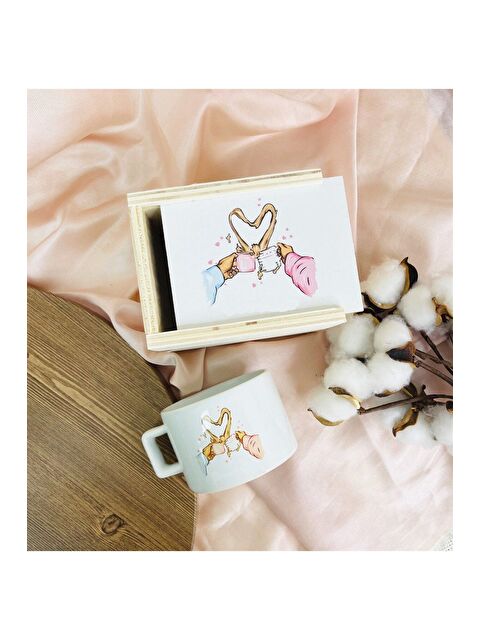 Bam Hediyelik Eşya Sevgili Kalp Tasarımlı Kutulu Kupa - S000290155-23173