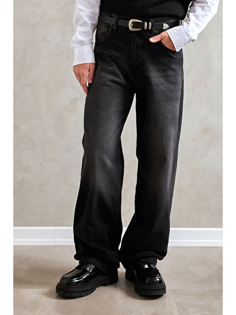 HYMAN Erkek Ekstra Baggy Jean Pantolon - S000515532-29666