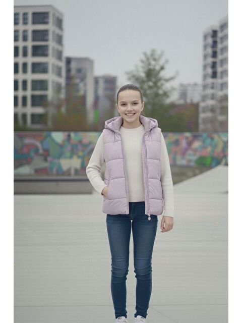 Pina Kids Kız Çocuk Kapüşonlu Şişme Yelek - S000516653-17878