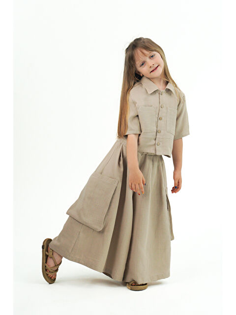 Catz Kids Kız Çocuk Cali Vizon Müslin Pantolon Etek - S000381507-26429