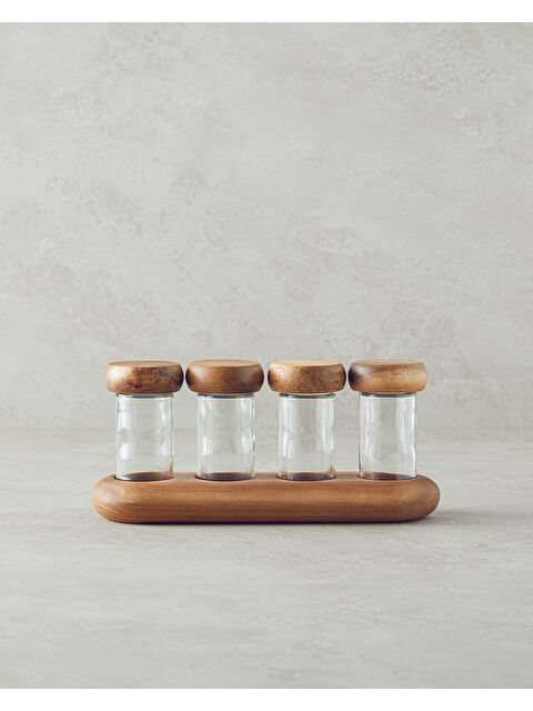 English Home Zosia Cam 4'lü Baharatlık Şeffaf - S000500980-26865