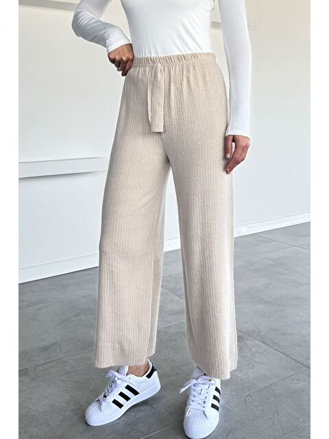 Gülseli Kadın Bel Lastikli Bol Paça Pantolon - S000469787-25636