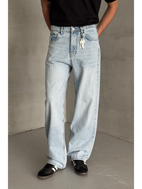 HYMAN Erkek Ekstra Baggy Jean Pantolon - S000515532-3053