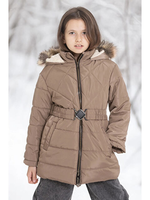 Myhanne Kapüşonlu Kışlık Kız Çocuk Mont 4232 - S000459303-26429