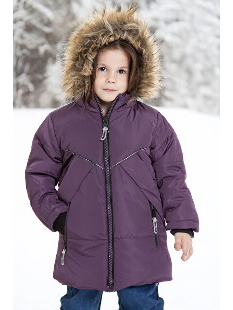 Myhanne Kapüşonlu Kışlık Kız Çocuk Mont 4200 - S000459304-20042