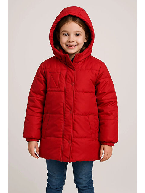 Myhanne Kapüşonlu Kışlık Kız Çocuk Mont 4235 - S000459307-20045