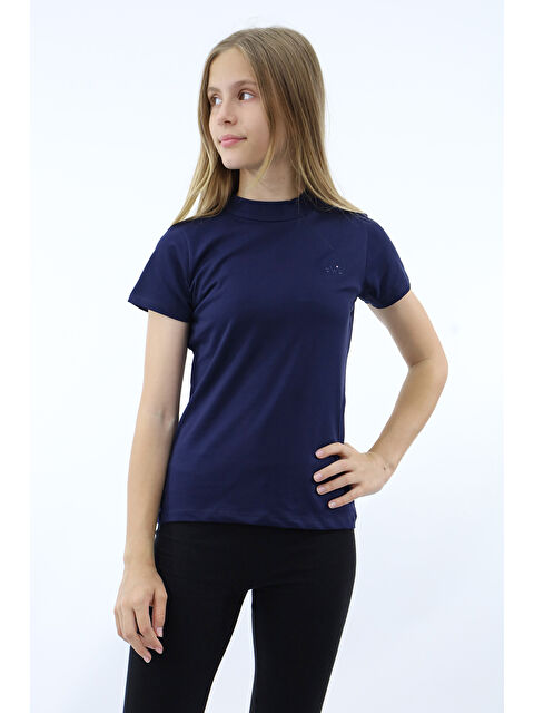 Toontoykids Kız Çocuk Nakışlı Okul Tişört - S000374928-21164