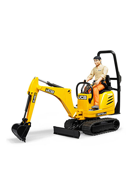 Bruder JCB Mikro Ekskavatör 8010 CTS ve İnşaat İşçisi BR62002