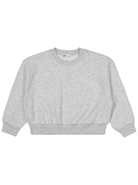 Civil Girls Düz 6-9 Yaş Sweatshirt - Gri 6-7 Yaş - S000485200-20600