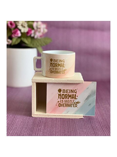 Bam Hediyelik Eşya Being Normal Tasarımlı Kutulu Kupa - S000290192-23173