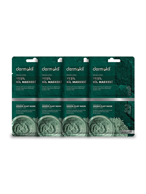 Dermokil Peeling Etkili Yeşilk Kil Maskesi 4'lü Set - S000253015-23173