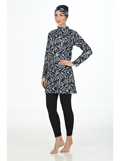 Fantasy Büyük Beden Tam Kapalı Elastanlı Tesettür Mayo 3304B