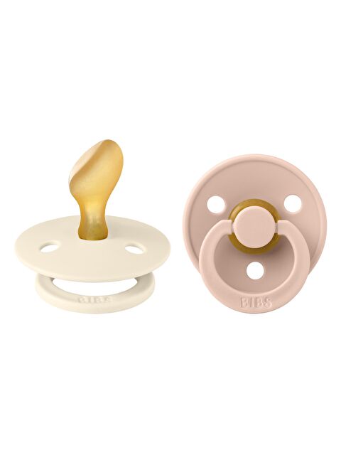 Bibs Colour İkili Anatomik Kauçuk Emzik- Ivory/Blush 6-18 Ay - S000343404-37214
