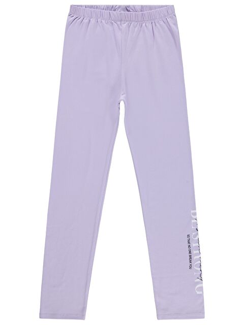 Civil Girls Bf Strong Baskılı 10-13 Yaş Tayt - Lila