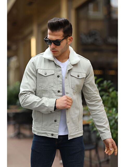 Comstar Erkek Içi Kürklü Jean Ceket