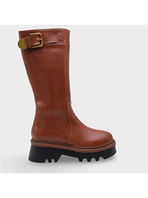 Capone Outfitters Norry Trak Tabanlı Metal Tokalı Yandan Fermuarlı Kadın Çizme - S000473776-14955